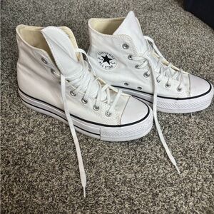 Converse White High-Top Sneakers Classic Design